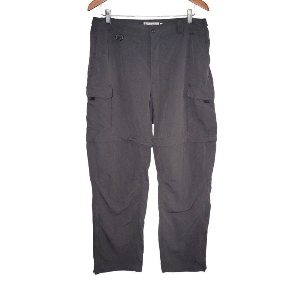Columbia Omni-Dry GRT Convertible Outdoor Cargo Pants Men's Size L Gray EM8166